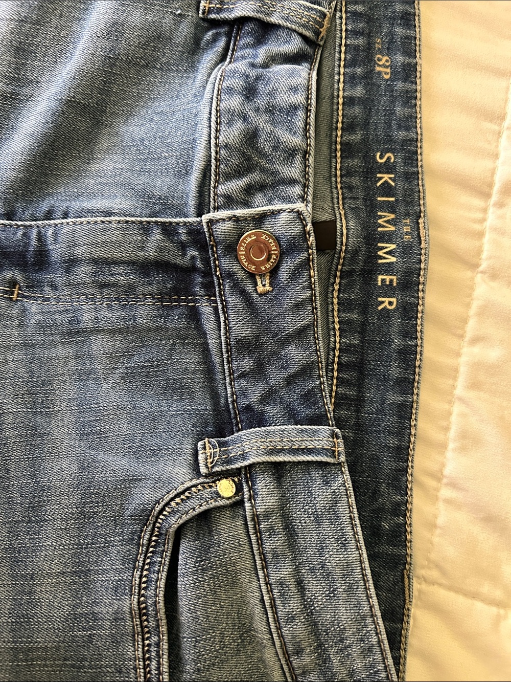 White House Black Market  Light Blue Skimmer Slim Jeans